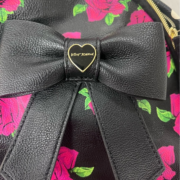 Betsey Johnson Mini Roses Backpack with Bow - Picture 4 of 6